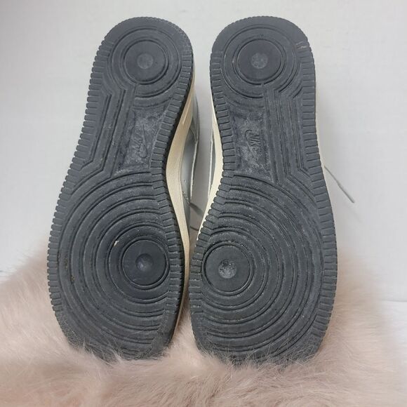 Nike Air Force 1 Liquid Metal Chrome Silver Sneakers 5 - Picture 10 of 10